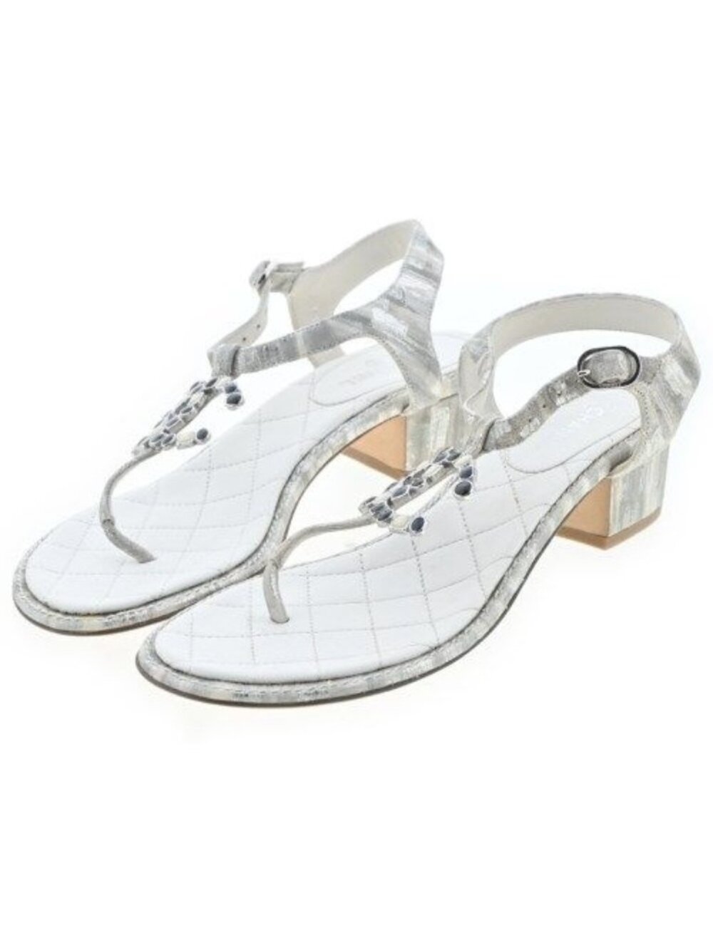 Chanel Sandals Gray